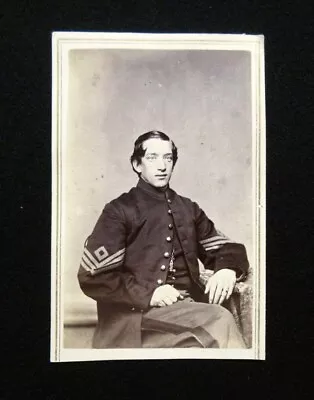 CDV Signed By First Sergeant Benjamin R. Symonds 59th Massachusetts Infantry • $179.99