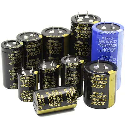 Large Electrolytic Can Capacitors - Snap In 25V-450V 100uF-100000uF 2-Pin/4-Pin • £16.20