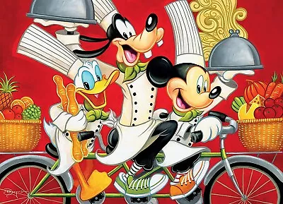 Disney Jigsaw Puzzle 1000 Piece Wheeling In Flavour Mickey Mouse & Friends • $35