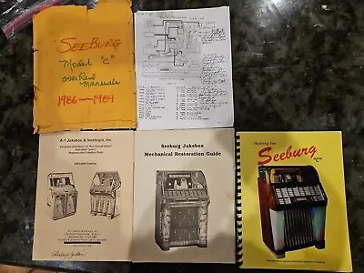 Lot Of 3 Seeburg Model C Overhaul Manual Jukebox Parts Catalog Restoration Guide • $29