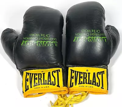 Vintage LAWN-BOY Champion Promotional Advertising EVERLAST Boxing Gloves Size 10 • $85.44