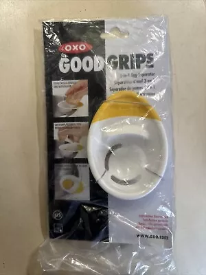 OXO Good Grips 3 In 1 Egg Separator Thick Think Bowl For Large Eggs Only • £7.99