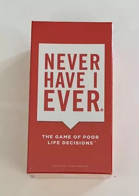 Never Have I Ever A Fun Party Card Game Ages 17+ Game Of Poor Life Decisions New • $13.54