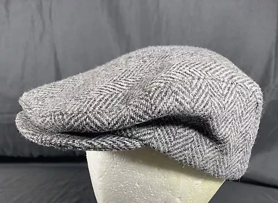 ✨Vintage Pendleton Hat Cap Cabbie Newsboy Gray 100% Virgin Wool Medium USA ✨ • $19.99