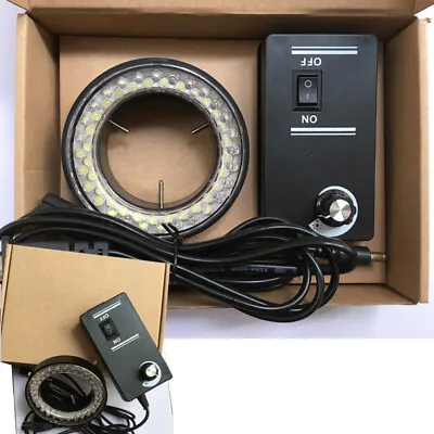 Ring Light Illuminator 60-LED Adjustable Lamp For STEREO ZOOM Microscope Focused • $18.65