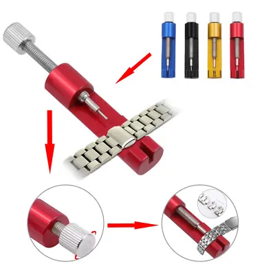 Metal Adjuster Watch Band Strap Bracelet Link Pins Remover Repair Tools Kit • £3.99
