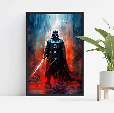 Star Wars Darth Vader Stretched Canvas Or Unframed Poster Art More Sizes • £12.99