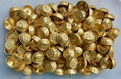 18mm 23mm 28mm Gold Filigree Flower Metal Shank Buttons Button CB28 CB28A CB28B • £2.79