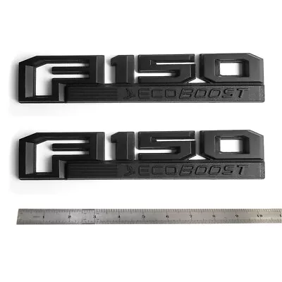 2x OEM Black F150 Ecoboost Emblem Fender 3D For F-150 Badge Red Genuine W1 • $35.08