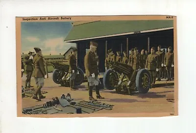 Vintage Post Card - Inspection Anti Aircraft Battery - WWII • $6.11