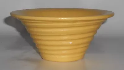 $37.50 • Buy Early Haeger Pottery Yellow Wheel Thrown Art Bowl