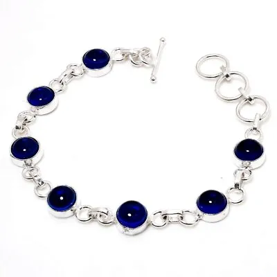 Tanzanite Quartz Round Shape Gemstone Fashion Gift Jewelry Bracelet 7-8  SB 3004 • $5.19