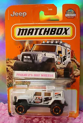 2022 Matchbox JEEP WRANGLER SUPERLIFT #10 ☆ White;Adventures ☆ MBX Off-road☆ • $2.99