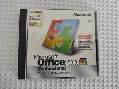 Microsoft Office 2000 Professional Academic Edition With COA • $11.99