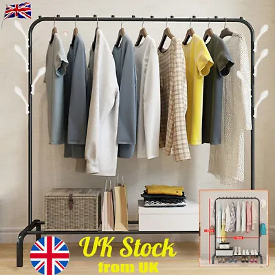 Heavy Duty Clothes Rail Rack Garment Hanging Display Stand Shoes Storage Shelves • £10.99