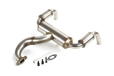 Stainless Steel Silent Double Exhaust Pipe For1/5 Rovan Rofun F5 RF5 Mcd Rr5 Xs5 • £119.99