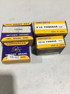 Vintage NOS Spyder Points Condensers Yamaha SL GP SW SS 396 338 433 643 340 440 • $40