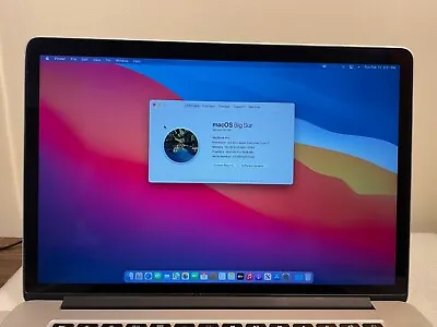 Apple MacBook Pro112 15  Quad-Core I7@2.2GHz 16GB 256GB 2880x1800 OS BigSur • $220