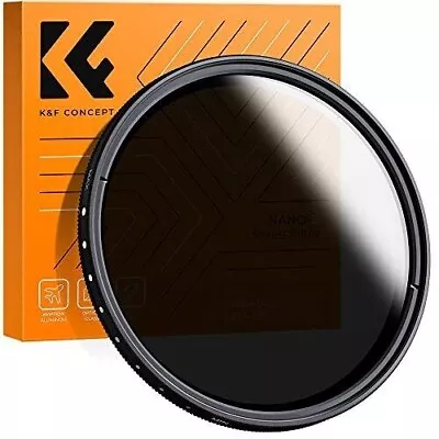 K&F Concept 49mm Variable ND2-ND400 ND Lens Filter (1-9 Stops) For Camera Lens • $11.99