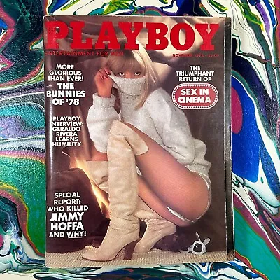 Playboy November 1978 Magazine Playmate Monique St. Pierre Jimmy Hoffa Geraldo • $14.99