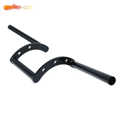 7/8  22mm Retro Motorcycle Z Bars Handlebar Drag Bar For Chopper Universal Black • $42.71