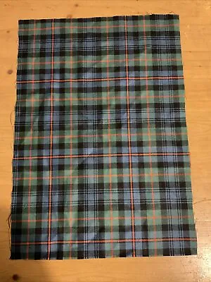 Murray Of Atholl Ancient Tartan Fabric Lightweight 100% Wool 50.5cm X 36cm • £15.50