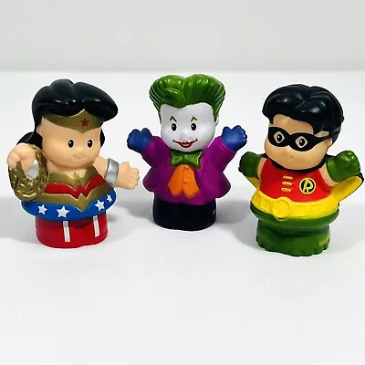 $8 • Buy Fisher Price Little People DC Comics Joker Wonder Woman 2011 Robin 2012
