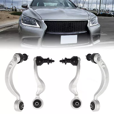 4 Silver Front Rear Left Or Right Control Arms Fit For 2007-2017 Lexus LS460 • $66.33