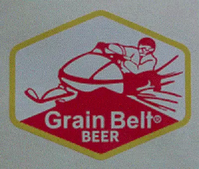 Vintage Reproduction Grain Belt Snowmobile Beer Decal • $10