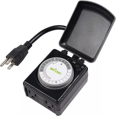 BN-LINK 7 Day Outdoor Heavy Duty Digital Programmable / Mechanical Outlet Timer • $13.99