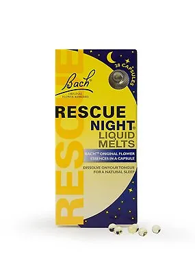 £7.99 • Buy Nelsons Bach Rescue Night Remedy Liquid - 28 Melts 
