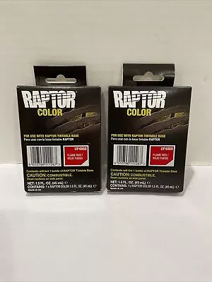 U-POL 4868 Flame Red Raptor Truck Bed Liner Color Tint 1.5 Oz Pouch 2 Packages • $51.99