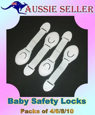 $6.99 • Buy Child Kids Baby Safety Locks Door Drawers Cupboard Oven Cabinet Fridge Lock