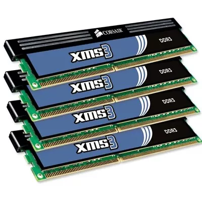 Corsair XMS3 Gaming Ram 8 GB PC3-12800 DDR3 SDRAM 1600 MHz (4X 2GB) • £16.09