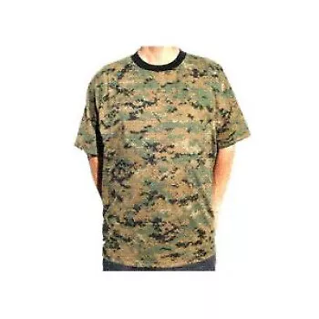 Marine Corps Digital Woodland T-Shirt - USMC Camo Shirt - Made In USA - NEW • $12.95