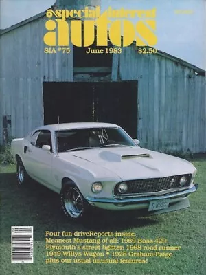 1969 Ford Mustang Boss 429 In Vintage Special Interest Auto Magazine • $9.99