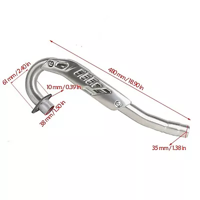 38mm Exhaust Pipe Muffler For 150cc - 250cc Vertical Engine Dirt Bike Scooter  • $59.79