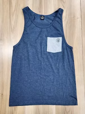 Volcom Tank Top Mens Sz Small Gray Has Chest Pocket • $7