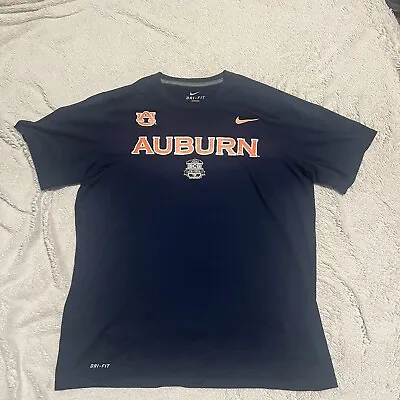 NIKE AUBURN TIGERS 2014 BCS National Football Championship T-SHIRT Large Navy • $15