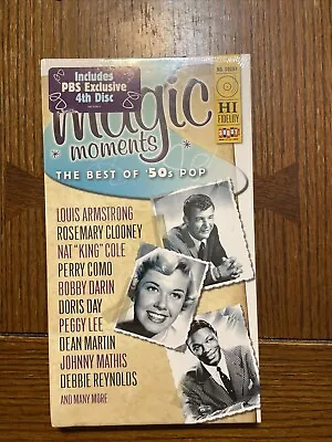 Magic Moments The Best Of '50s Pop - 4 CD Set - New Sealed • $9.99