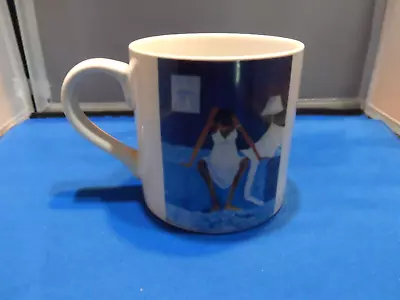 1997 Vintage BLUE MONDAY Mug OVERSIZED! ANNIE LEE Art (SASS 'N CLASS) Art Deco • $24.99