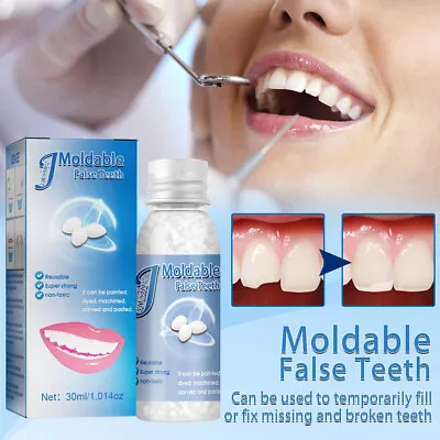 $8.95 • Buy Resin False Teeth Solid Glue Temporary Tooth Repair Moldable Teeth Gap Denture