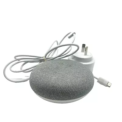 Google Home Mini Grey Smart Speaker H0A Good Condition - With USB Cable • $34.99