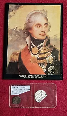 £19.99 • Buy  Battle Of Trafalgar Admiral Nelson Victory Medal   H.M.S Victory & Portrait