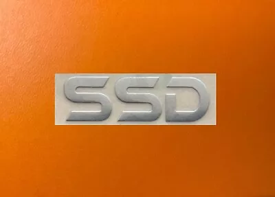 1 PCS SSD Badge Logo Decal Silver Chrome Sticker 27mm X 8mm USA Seller • $2.99