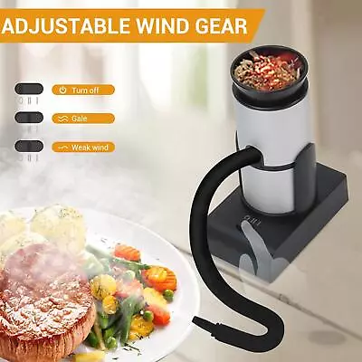 Portable Cooking Smoker Kit Wind Adjustable Handheld Complete Set Cold Food • £27.24