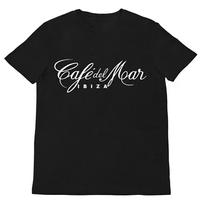 Café Del Mar Ibiza Classic Men's T-shirt  Logo Black Tee San Antonio Music Top • $27.77