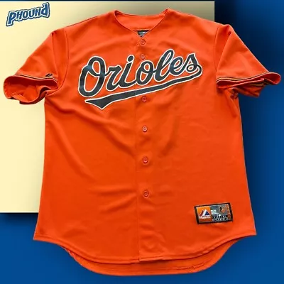 Manny Machado Baltimore Orioles 13 Jersey Fits L/XL Majestic Stitched Orange Guc • $29.99