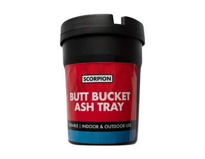 £6.92 • Buy Durable Plastic Butt Bucket Ashtray With Removable Lid & Central Hole Home Car
