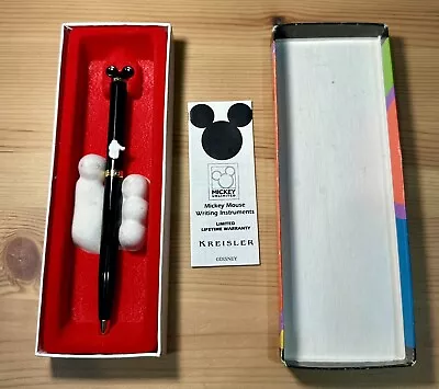 Vintage Mickey Unlimited Kreisler Icon Ballpoint Pen Black On Black • $30